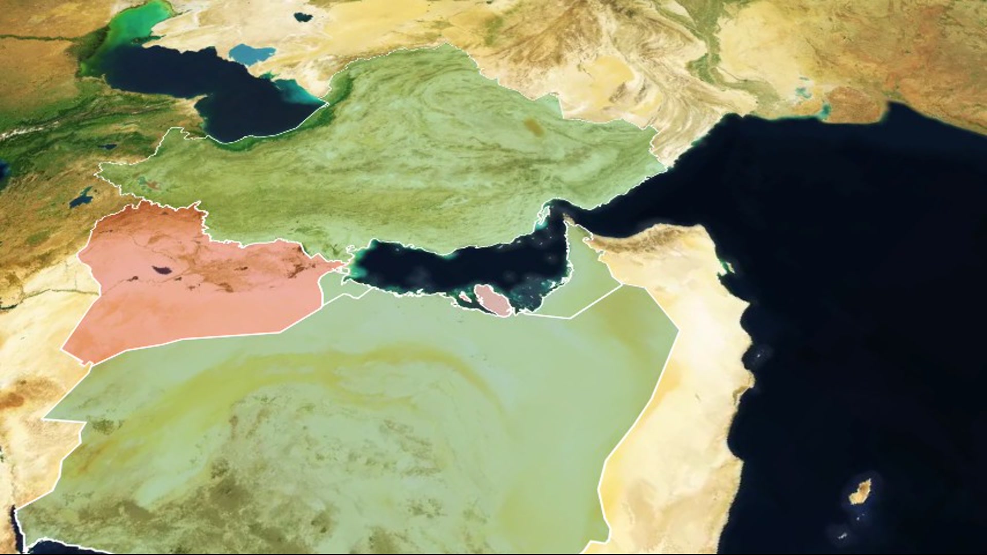 Major Airports of the Persian Gulf — Top International Hubs — AI map animation template