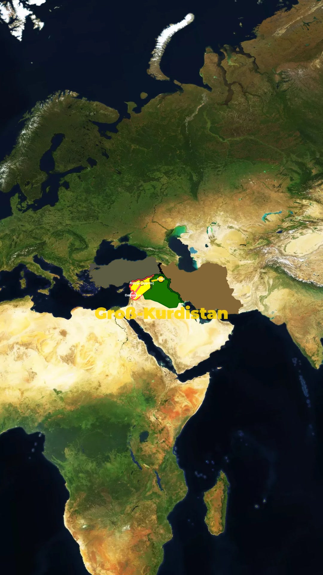 Groß‑Kurdistan — Naher Osten im Krieg (TikTok 9:16) — AI map animation template