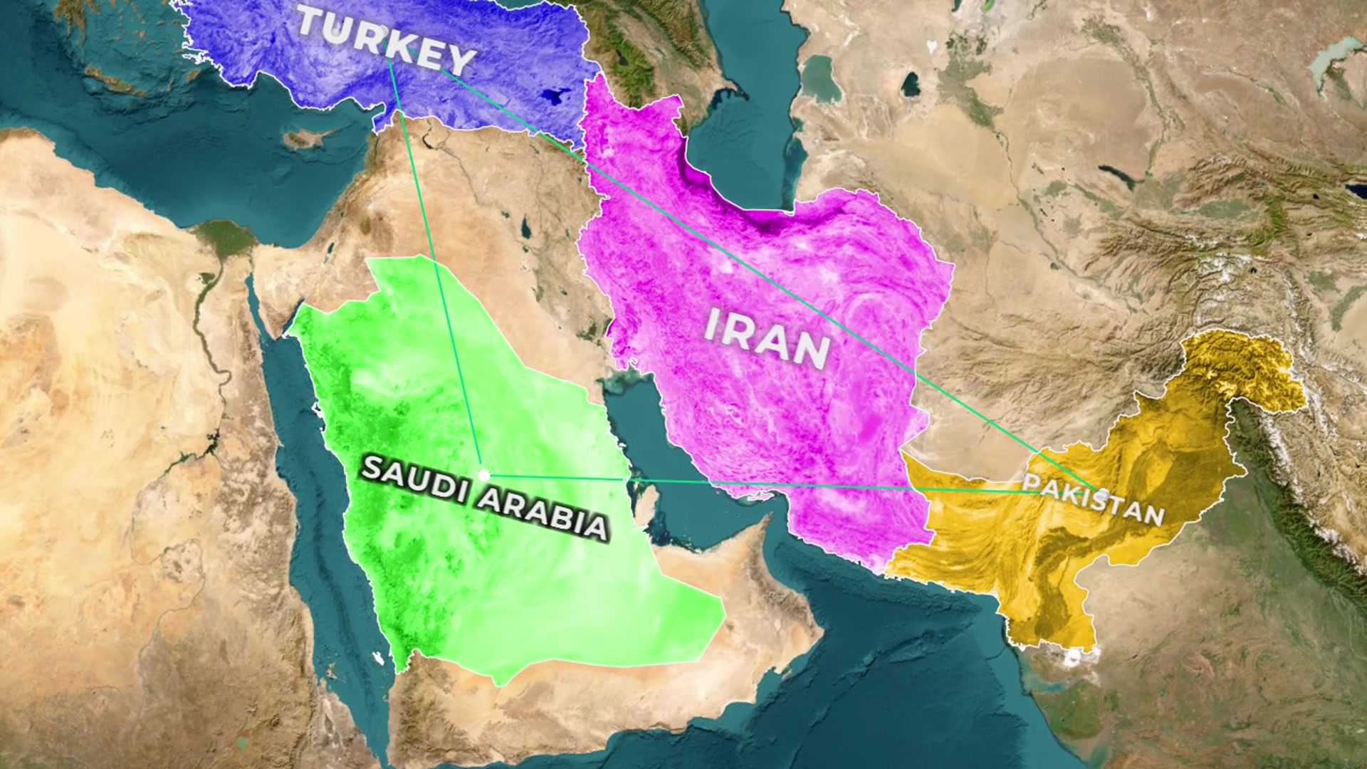 What If Iran Joined an Islamic NATO? — AI map animation example