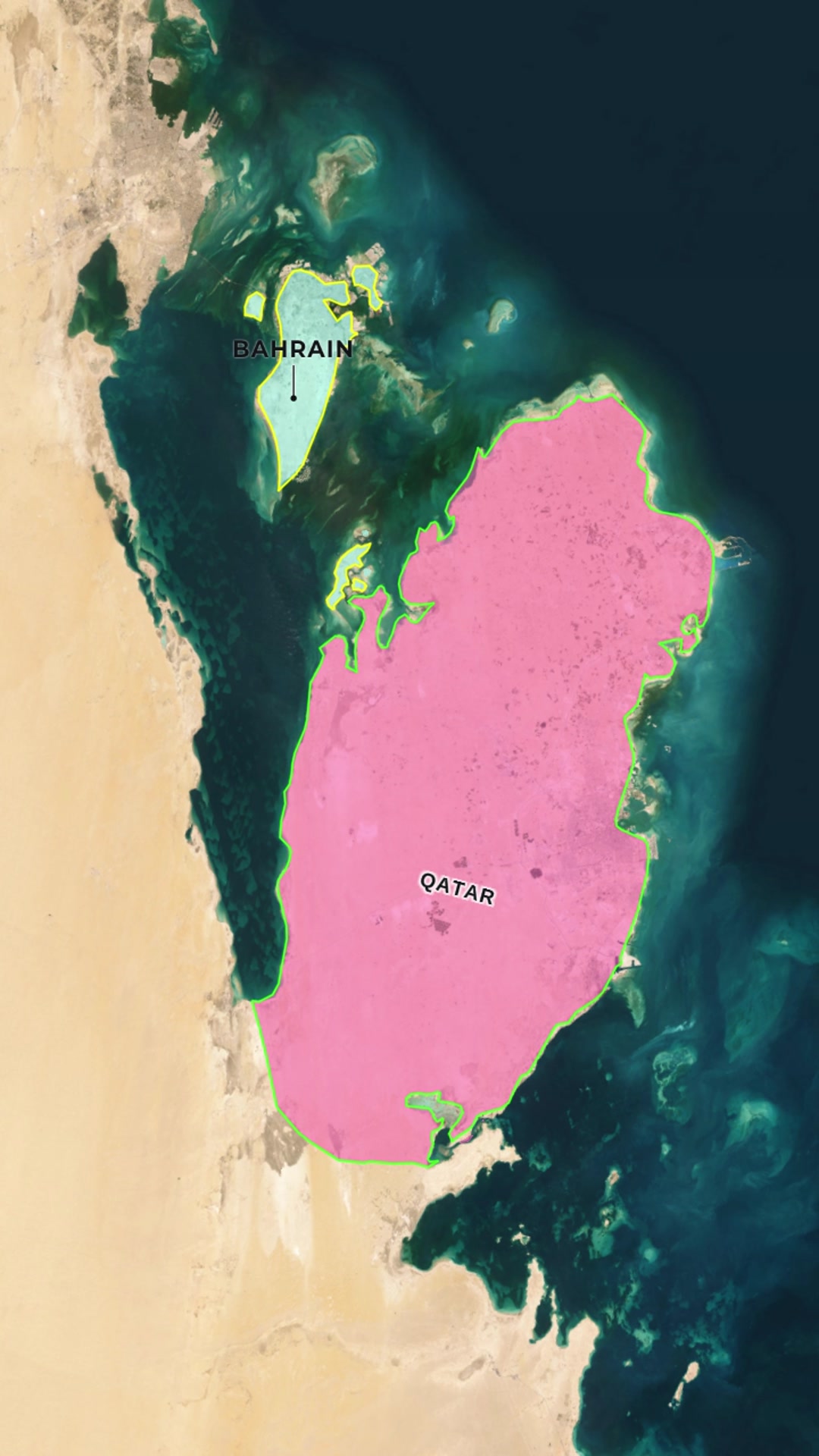 Qatar — AI map animation example