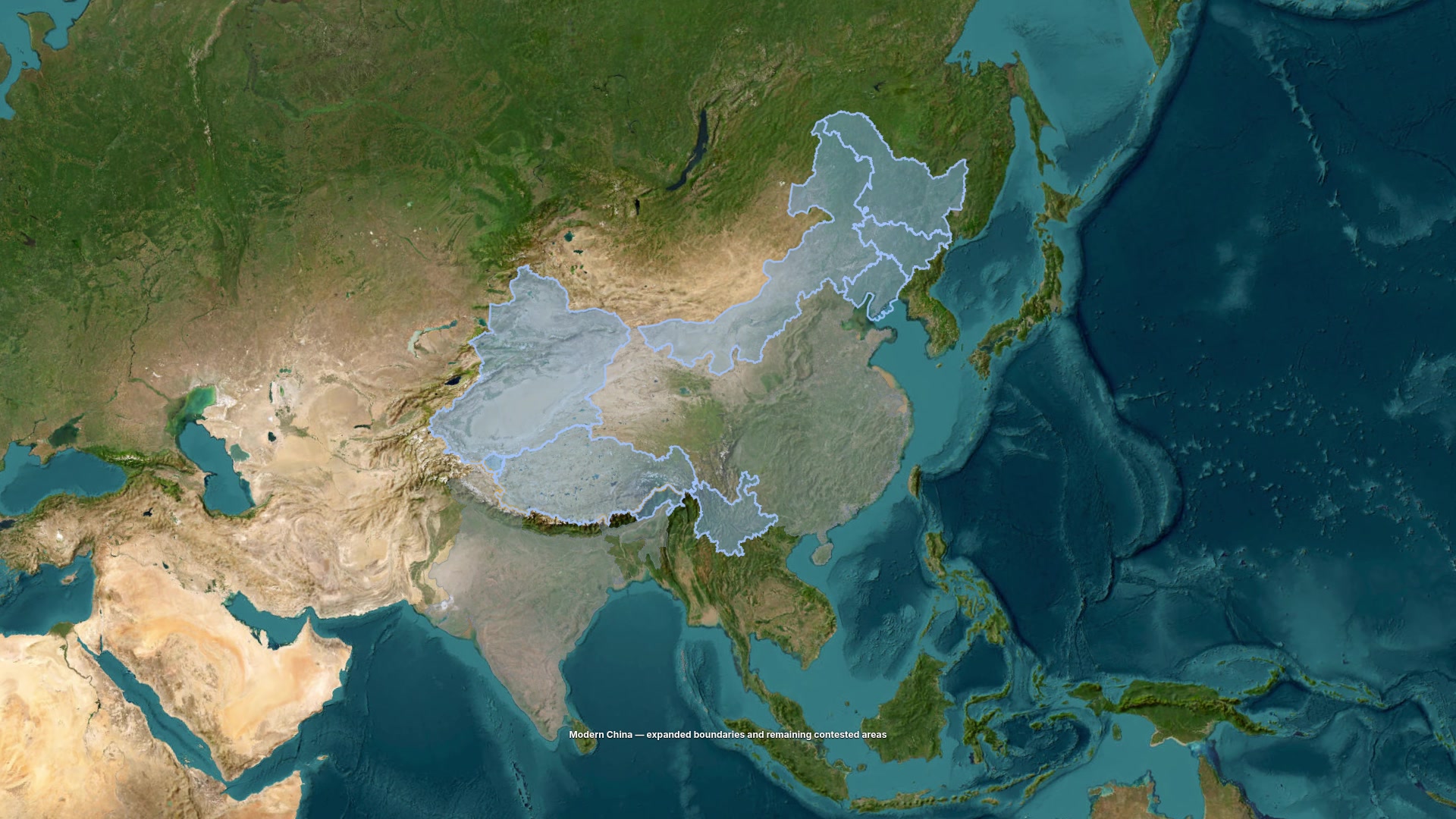 China — A Growing Map — AI map animation template