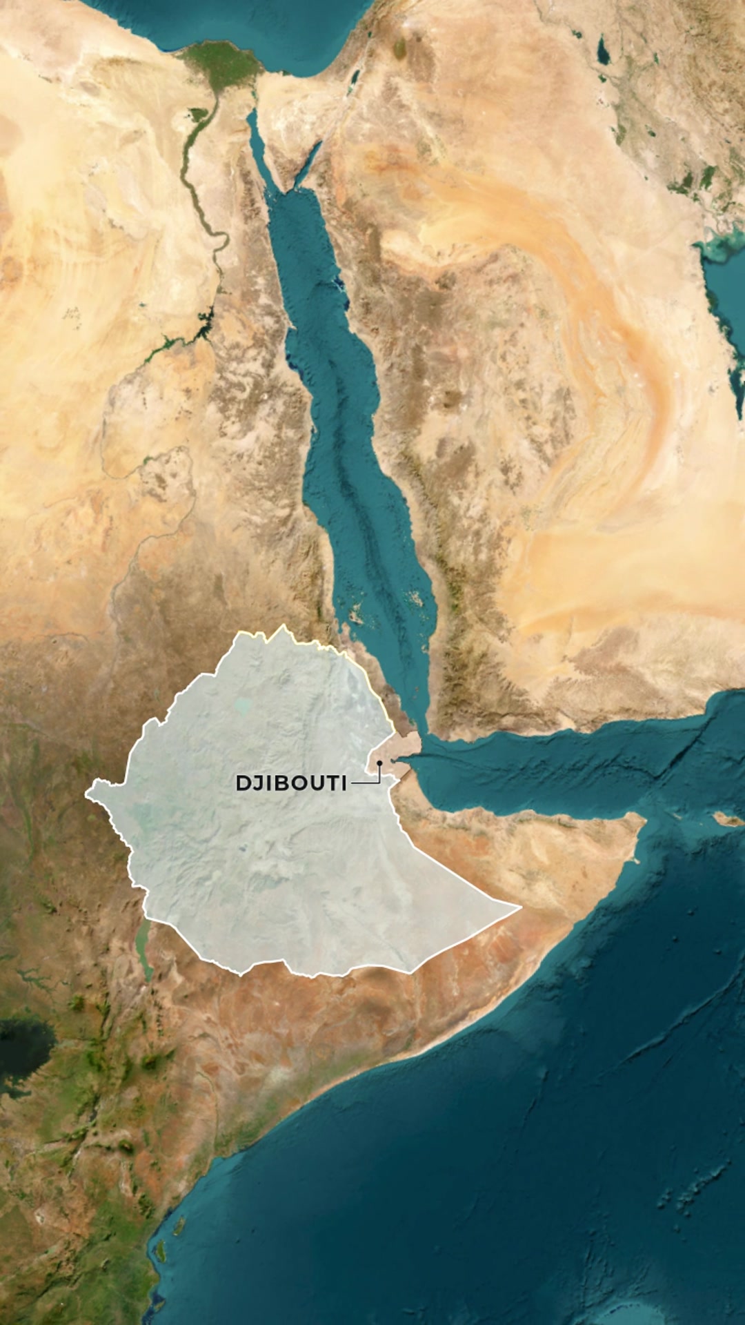 Ethiopia's Lost Coast — AI map animation example