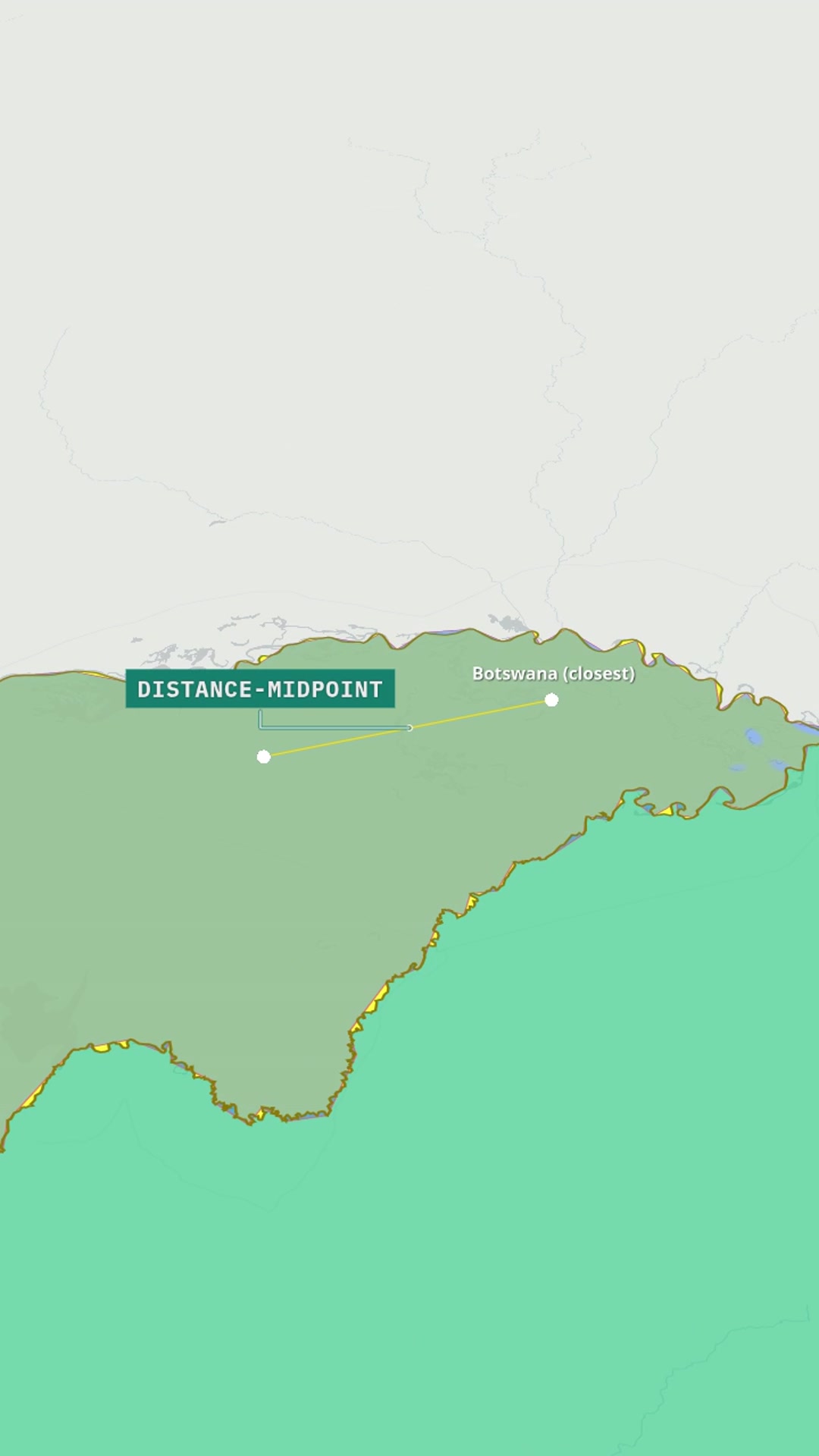 Botswana & Angola — AI map animation example
