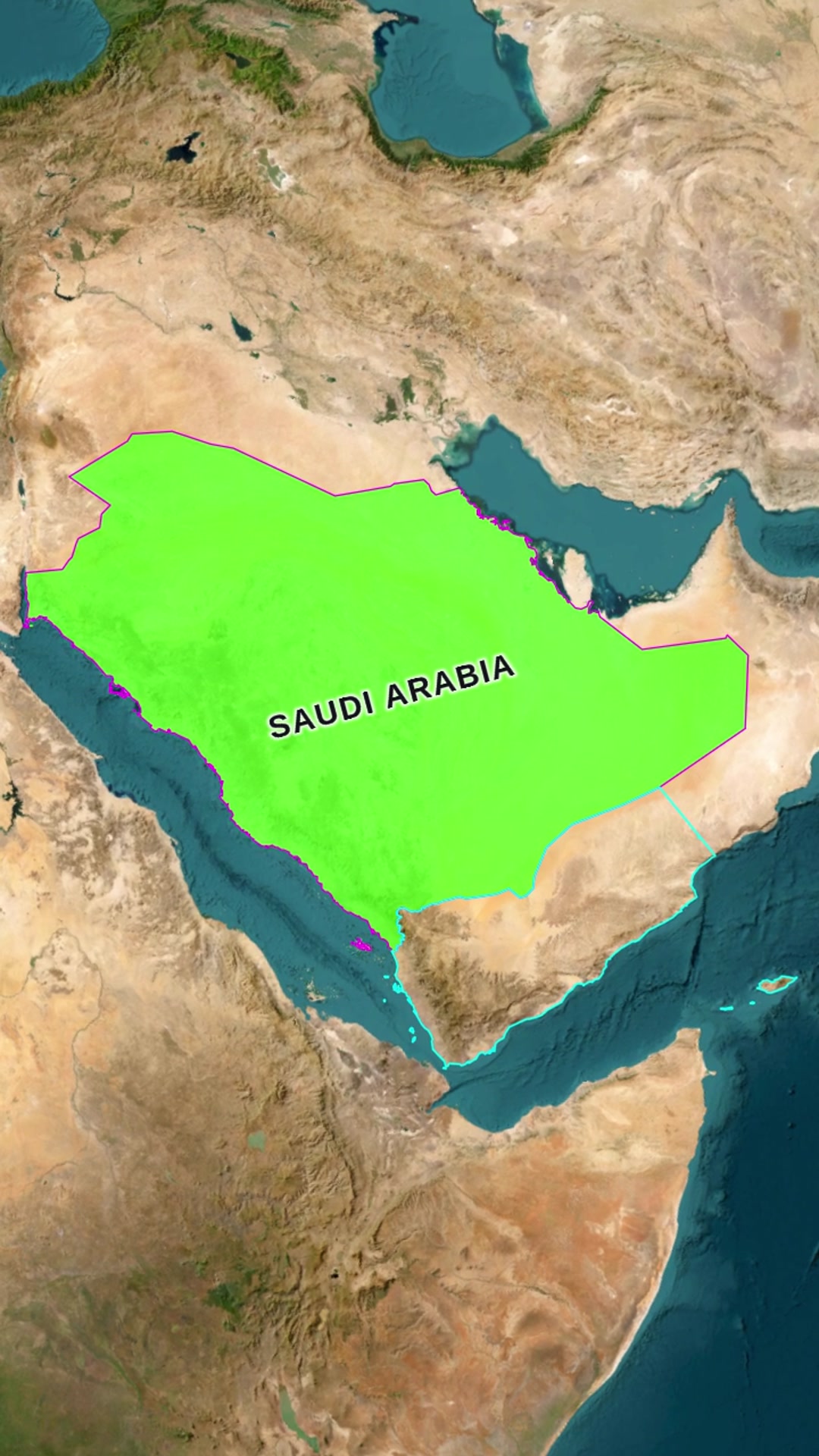 Saudi Arabia — AI map animation example
