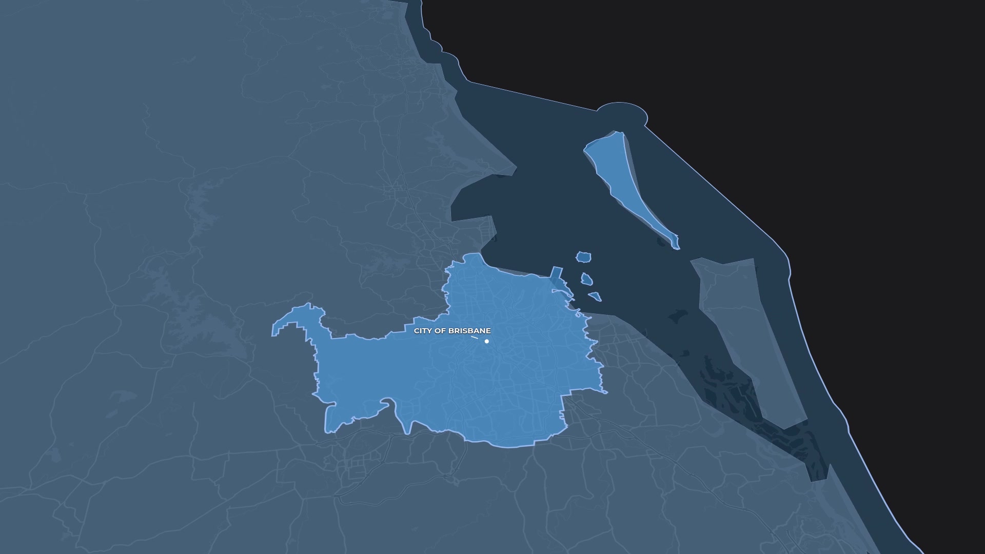 Queensland → Brisbane — AI map animation template