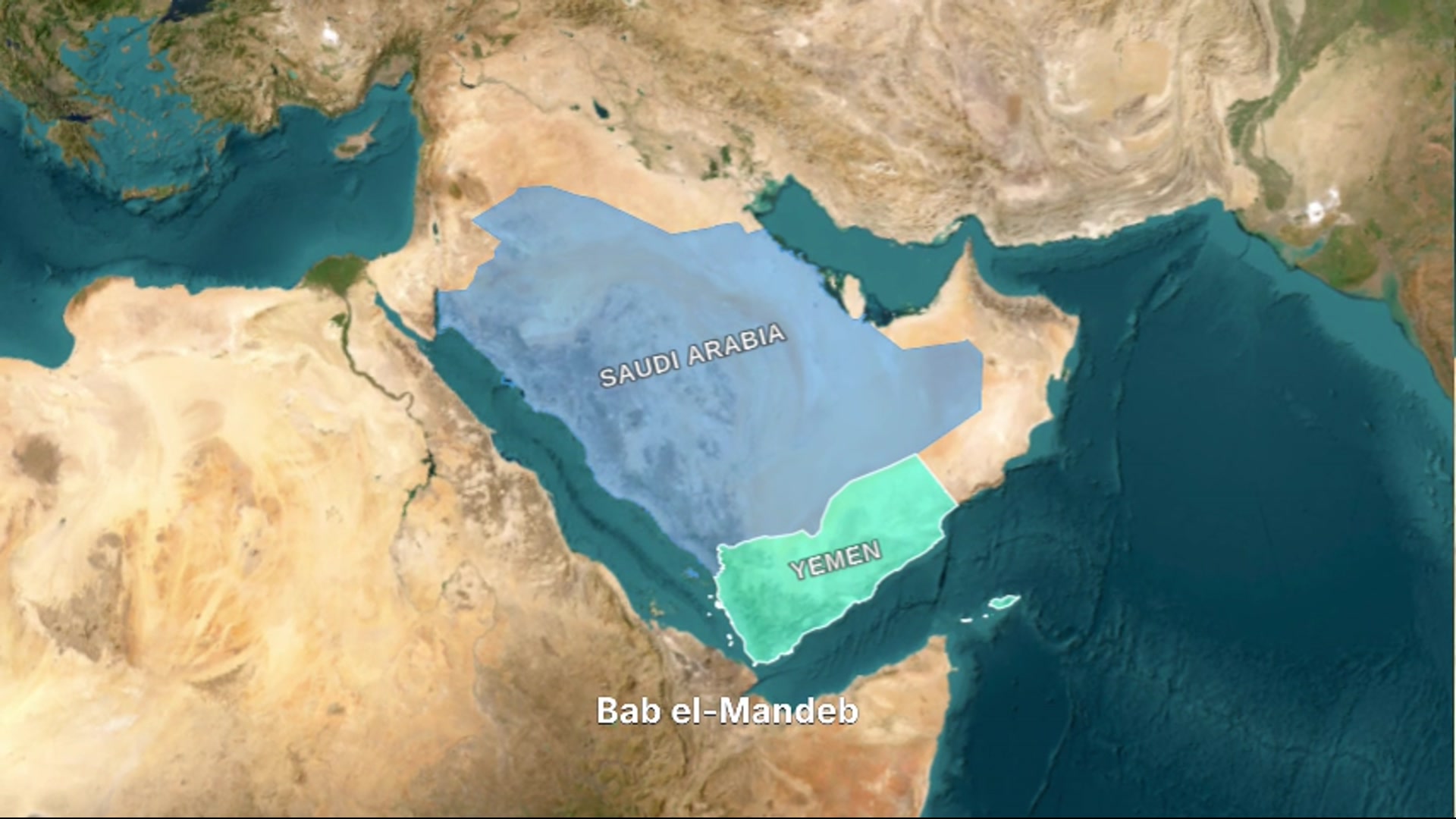 Bab el-Mandeb — Red Sea Chokepoint — AI map animation example